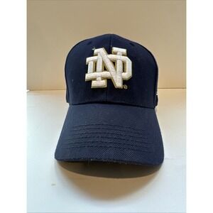 Notre Dame Fighting Irish College Hat Under Armour One Size Fits All Navy Blue